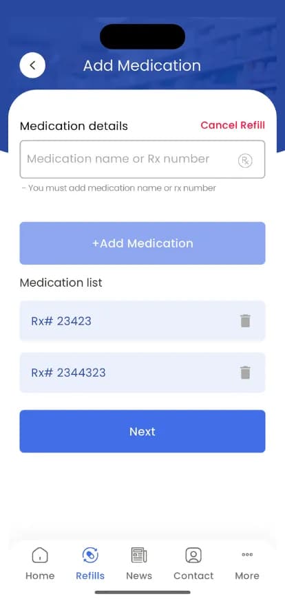 Quick RX mobile app