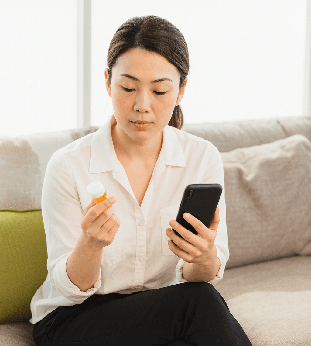 Pharmacist answering a question.